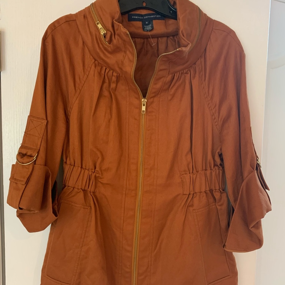 French Connection jacket with zipper!